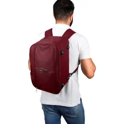 Outlet Gabol Week Eco Backpack Bag S burgoundy