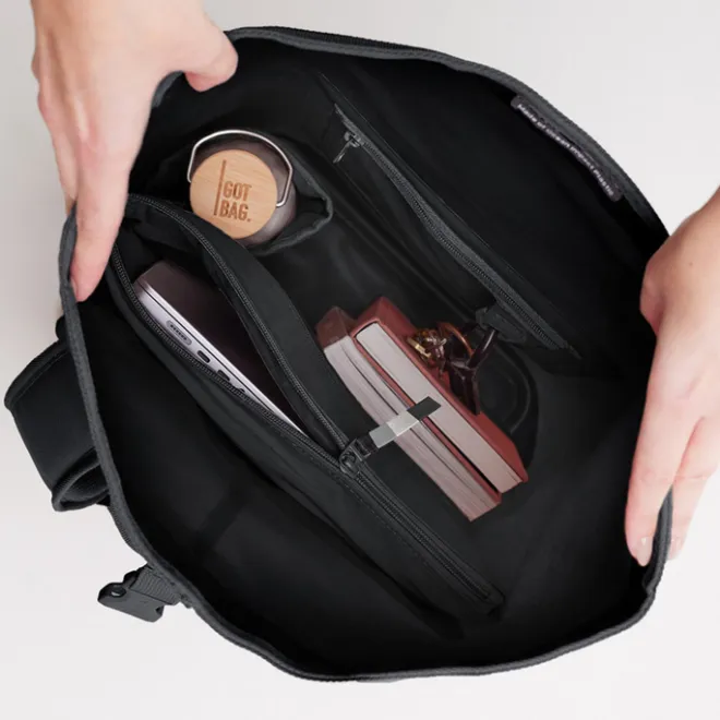 Online GOT BAG RollTop 2.0 Backpack 15" Monochrome black