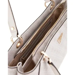Hot Guess Noelle Tote bone logo