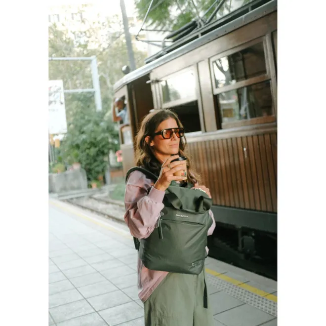Outlet Hedgren Furo Rappu Laptop Backpack M 15.6" duck green