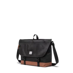 Sale Herschel Supply Co. Cove Messenger black/saddle brown