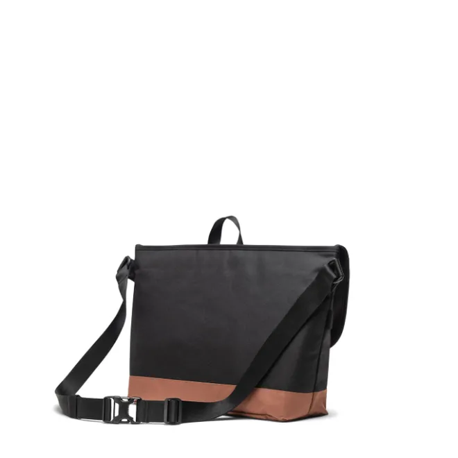 Sale Herschel Supply Co. Cove Messenger black/saddle brown