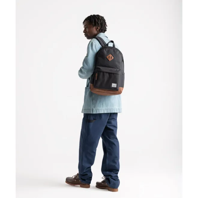 Discount Herschel Supply Co. Heritage Backpack raven crosshatch