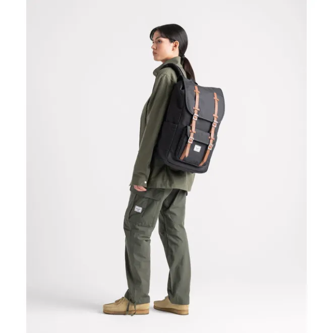 Online Herschel Supply Co. Little America Backpack light grey crosshatch