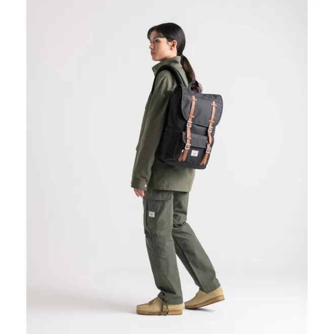 New Herschel Supply Co. Little America Mid Backpack raven crosshatch