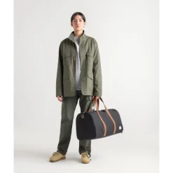 Herschel Supply Co. Novel Duffle light grey crosshatch