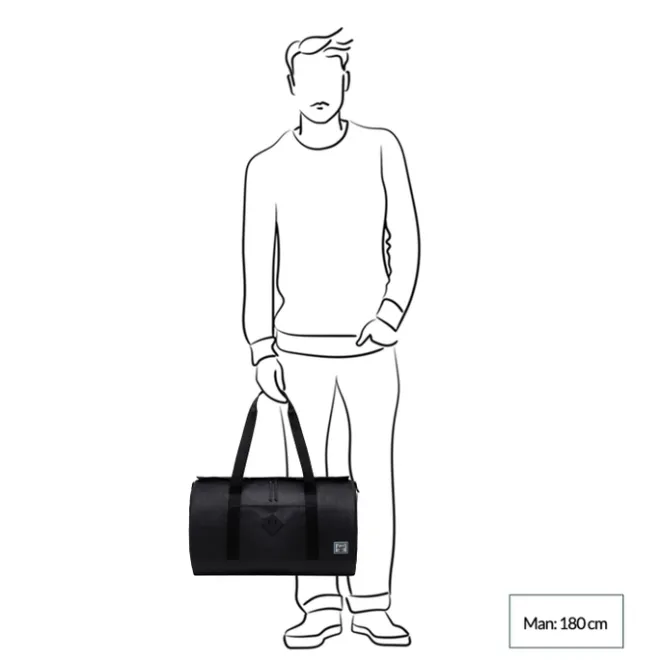 Online Herschel Supply Co. Weather Resistant Heritage Duffle black
