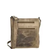 Outlet Hide & Stitches Idaho Dusk Schoudertas donkerzand