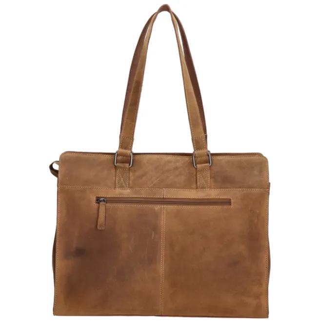 Outlet Hide & Stitches Idaho Eclipse Laptoptas bruin