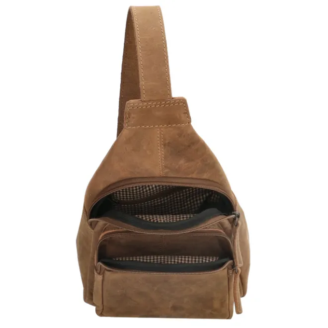 Discount Hide & Stitches Idaho Radiant Schoudertas bruin