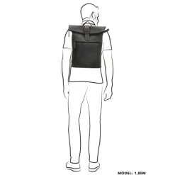 New Hide & Stitches Idaho Rolltop Backpack 15,6" black