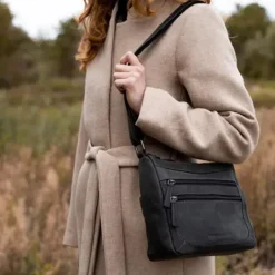 Sale Hide & Stitches Idaho Shoulderbag darksand
