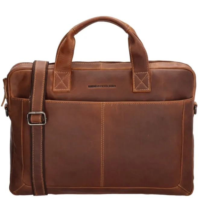 Best Hide & Stitches Japura Laptopbag cognac