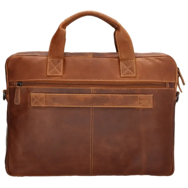 Best Hide & Stitches Japura Laptopbag cognac