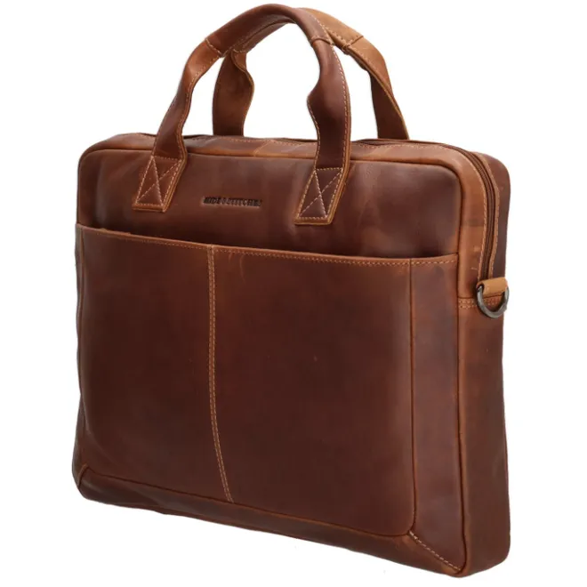 Best Hide & Stitches Japura Laptopbag cognac