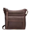 New Hide & Stitches Japura Shoulderbag Large dark brown