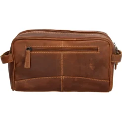 Clearance Hide & Stitches Japura Toiletbag cognac