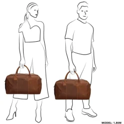 Discount Hide & Stitches Japura Travelbag cognac