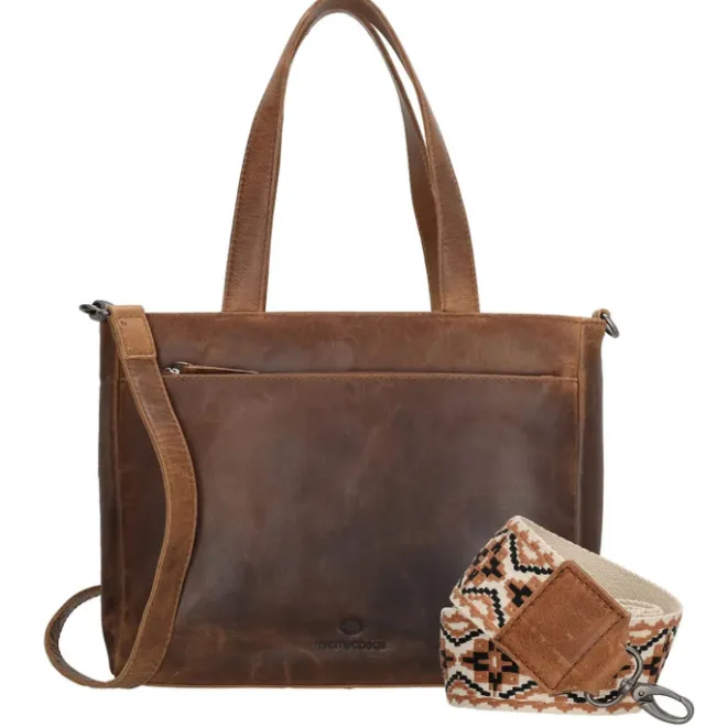 Hot Hide & Stitches Next Navajo Handbag brown
