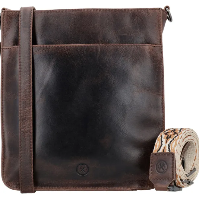 Hot Hide & Stitches Next Navajo Shoulderbag darkbrown