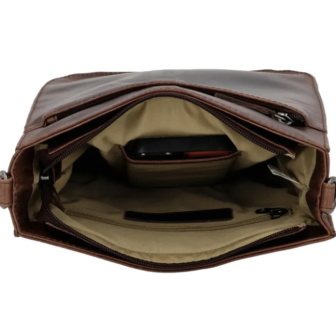Hot Hide & Stitches Next Navajo Shoulderbag darkbrown