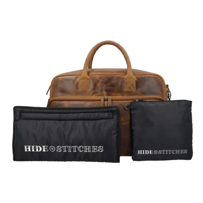 New Hide & Stitches Next Navajo Diaperbag brown