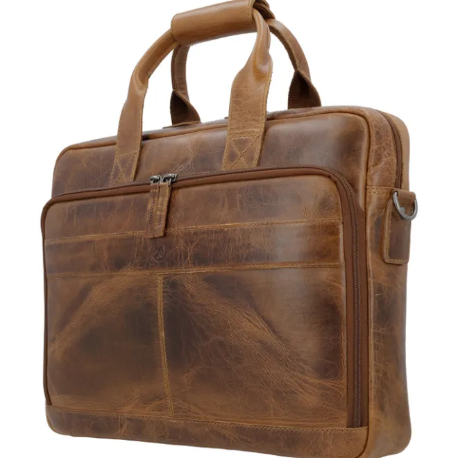 Online Hide & Stitches Next Navajo Laptopbag brown