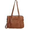Clearance Hide & Stitches Paint Rock Shopper cognac