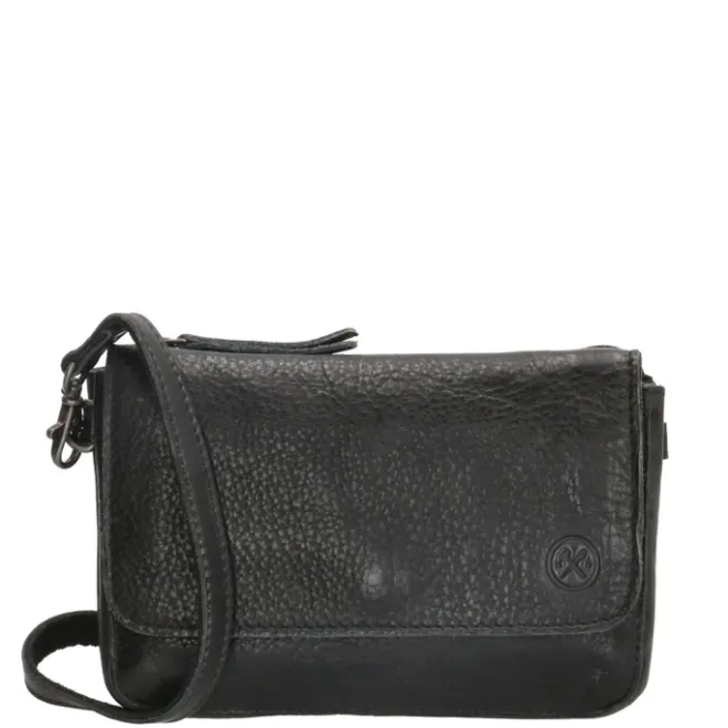 Online Hide & Stitches Paint Rock Crossover Shoulderbag Flap black