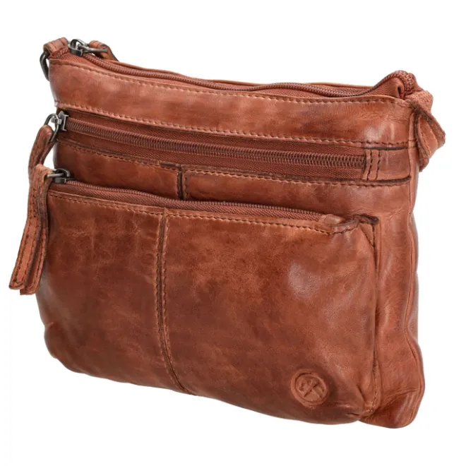 New Hide & Stitches Paint Rock Shoulderbag cognac