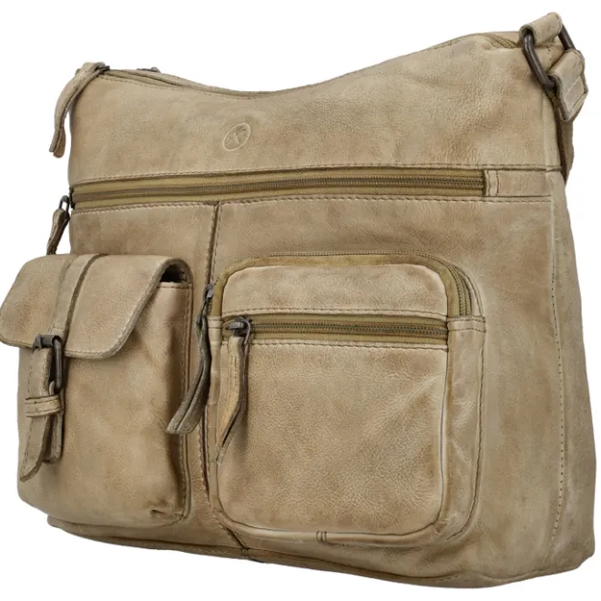 Outlet Hide & Stitches Paint Rock Shoulderbag sand