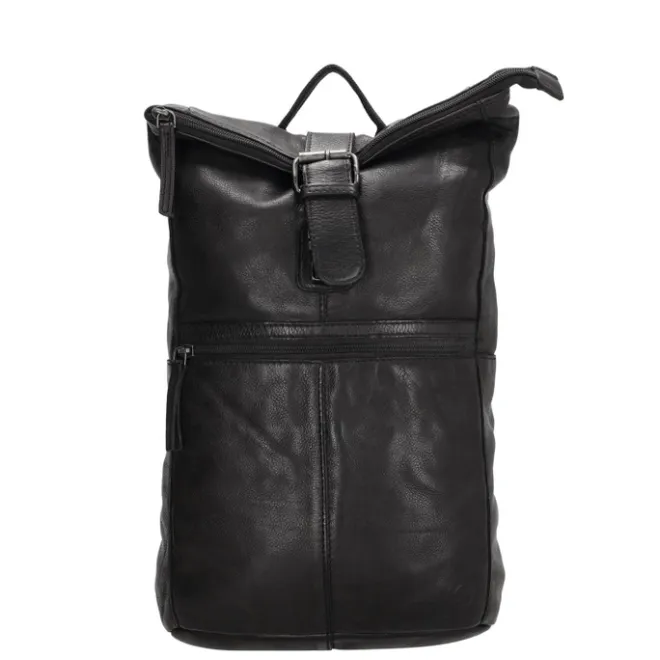 New Hide & Stitches Paint Rock Rolltop Backpack black