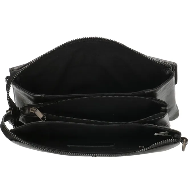 Best Hide & Stitches Porto Crossbody Tas zwart