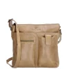 New Hide & Stitches Porto Schoudertas taupe