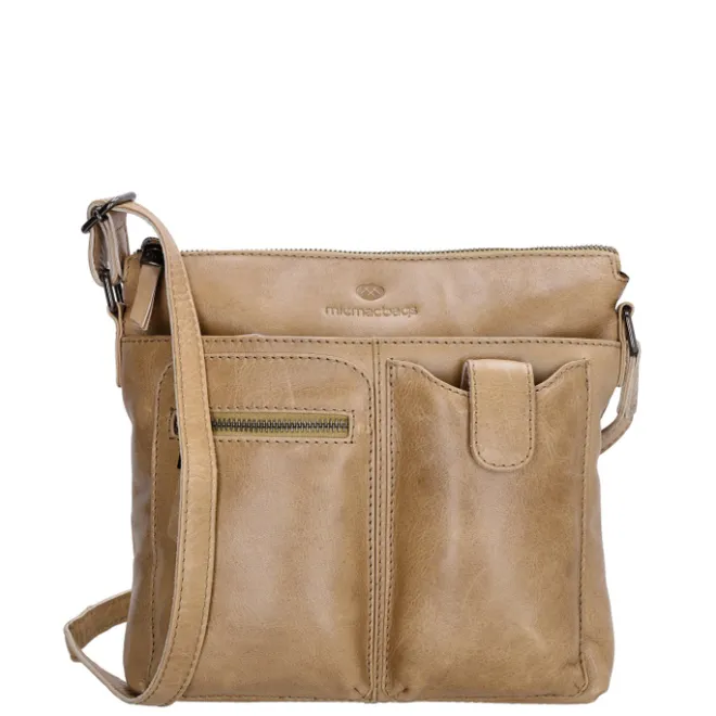 New Hide & Stitches Porto Schoudertas taupe
