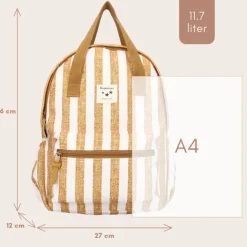 Best Kidzroom Lille Stripe Frenzy Backpack brown