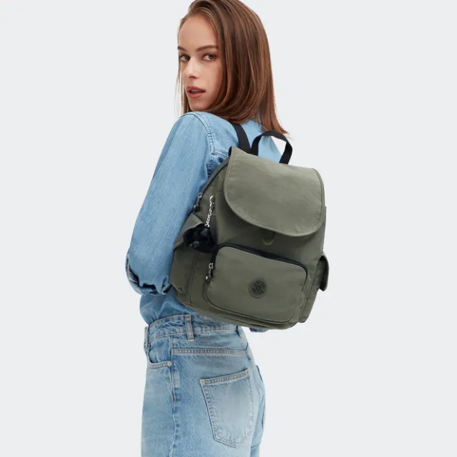 Clearance Kipling City Pack Backpack S green moss