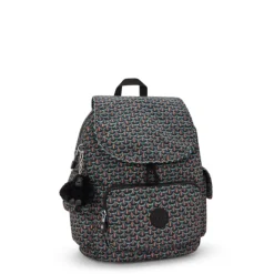 Online Kipling City Pack S prt ac geo feather