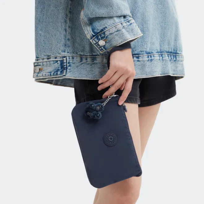 New Kipling Creativity XL Wallet/Clutch blue bleu
