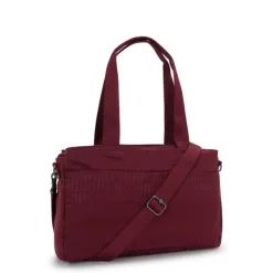 Best Kipling Elysia Work S e jq maroon tile jacquard