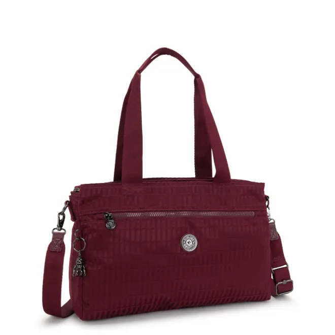 Best Kipling Elysia Work S e jq maroon tile jacquard