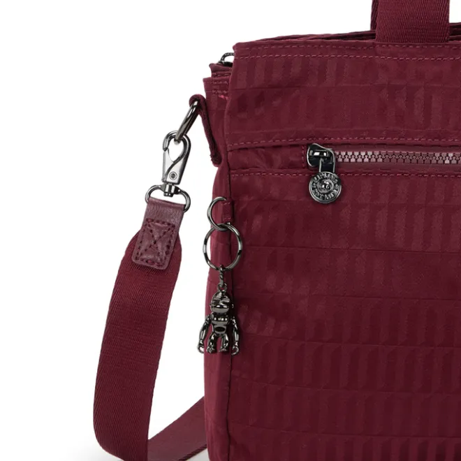 Best Kipling Elysia Work S e jq maroon tile jacquard