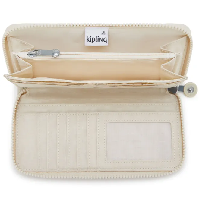New Kipling Money World Wallet hideaway beige