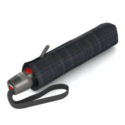Clearance Knirps T-200 Medium Duomatic Paraplu checks black