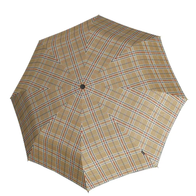 Outlet Knirps T.200 Medium Duomatic check beige