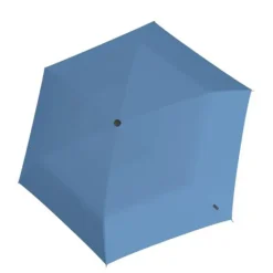 Clearance Knirps U.200 Ultra Light Duomatic Paraplu UV Protection blue with black coating