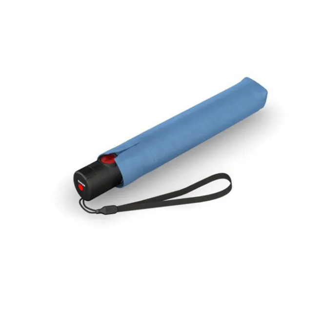 Clearance Knirps U.200 Ultra Light Duomatic Paraplu UV Protection blue with black coating