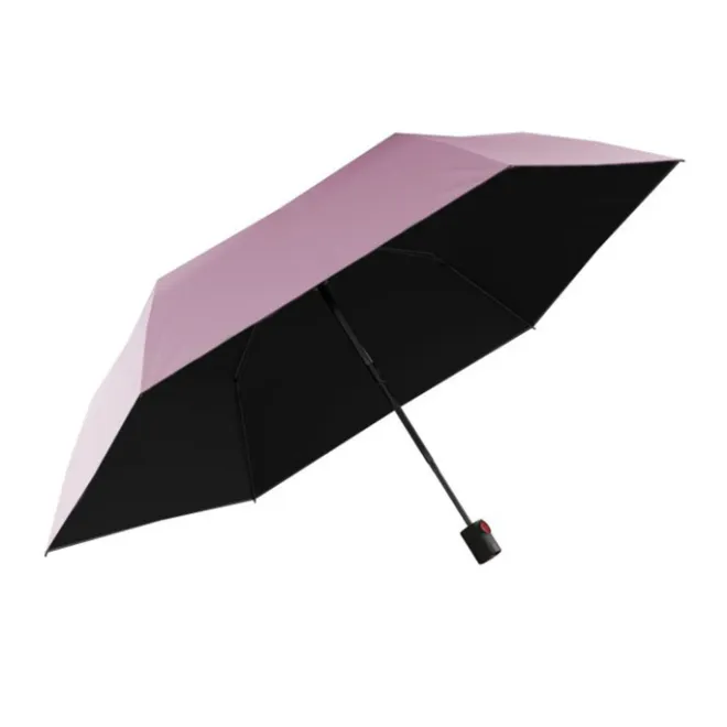 Discount Knirps U.200 Ultra Light Duomatic Paraplu UV Protection rosé with black coating