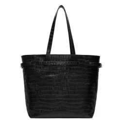 Discount Liebeskind Lora Croco Tote L black