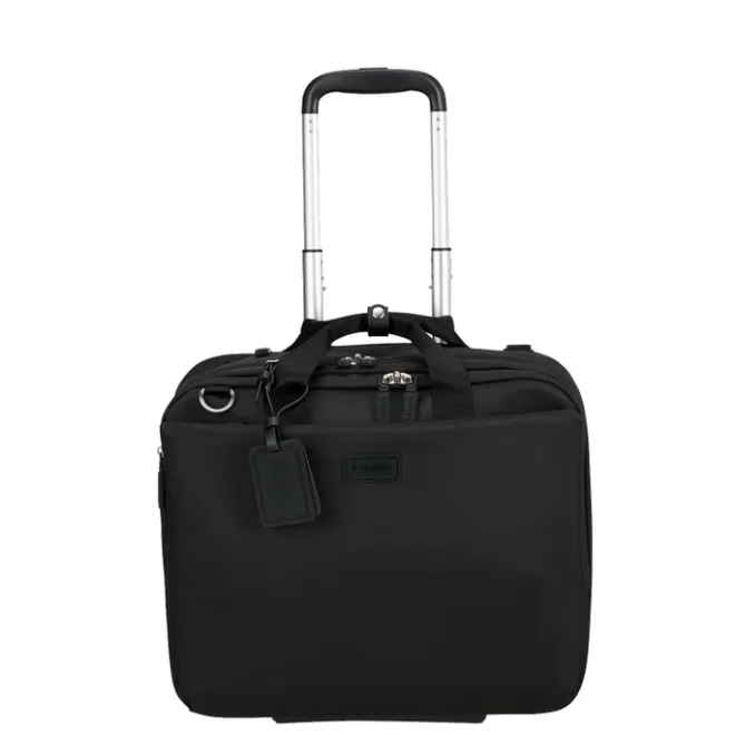 New Lipault 4BIZ Rolling Tote black